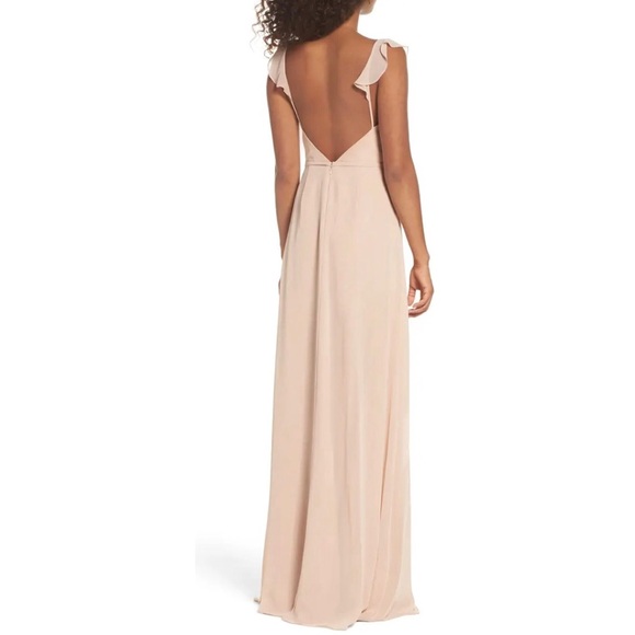 MONIQUE LHUILLIER BRIDESMAIDS Keira Backless Gown - Picture 2 of 12